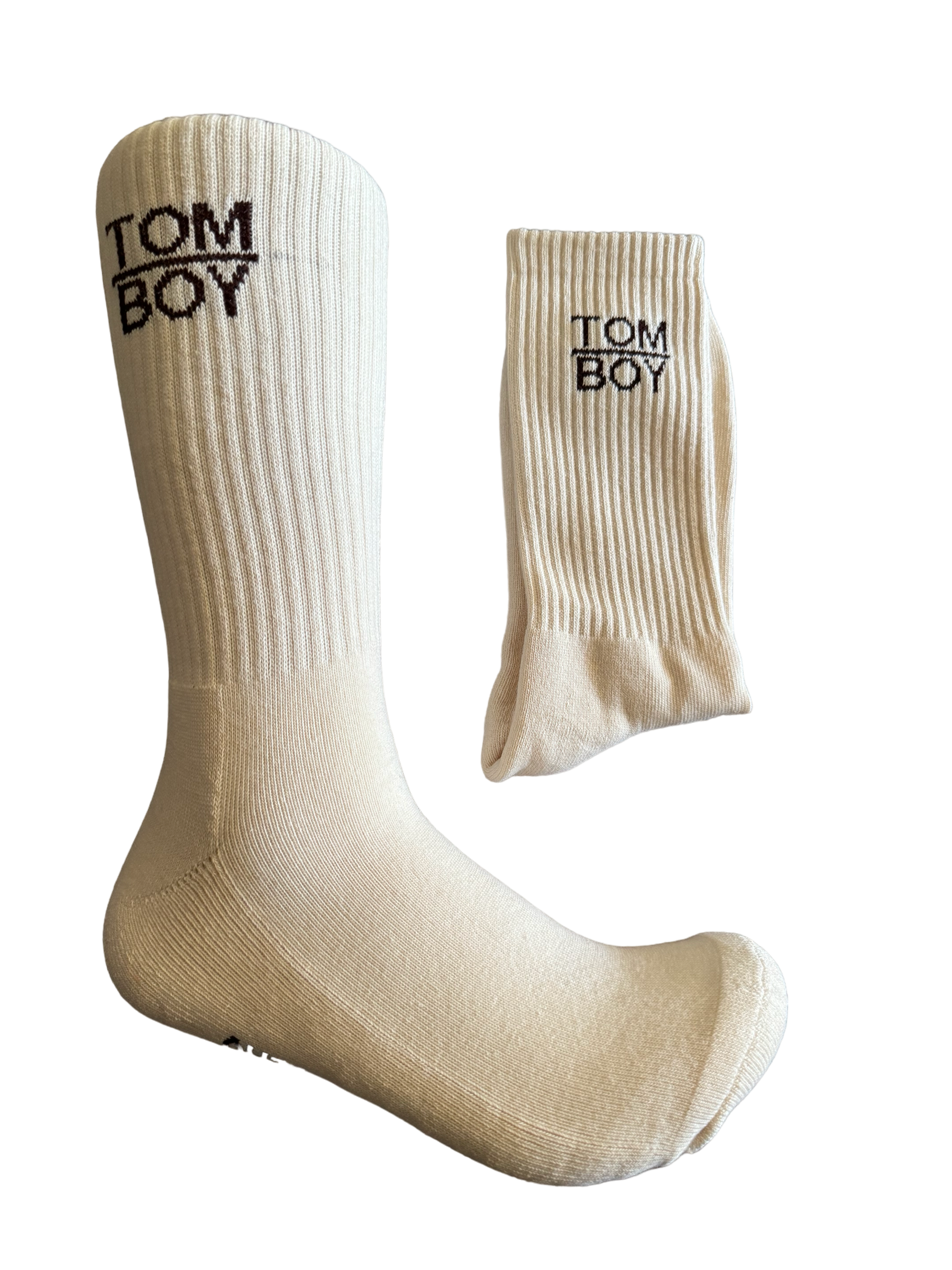 Cream TOMBOY crew socks – TOMBOY FAMILY